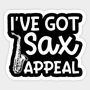 I've Got Sax Appeal Saxophone Marching Band Cute Funny Sticker